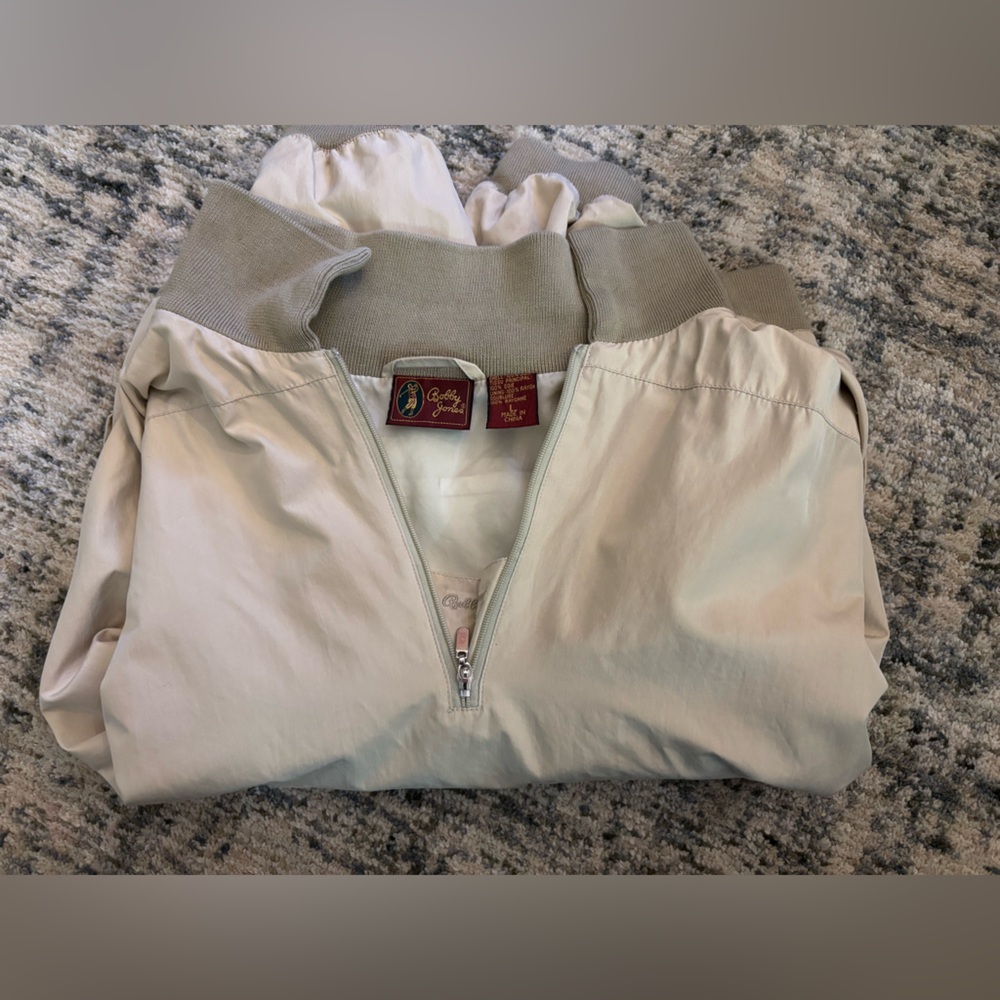 Vintage Bobby Jones Tan Zip-Up Jacket